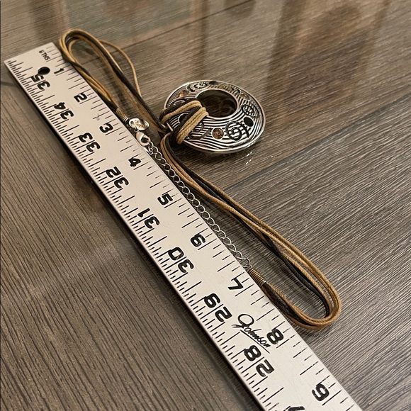 Lia Sophia “Tempo” Circle Pendant Corded Necklace - Retired - Picture 10 of 16